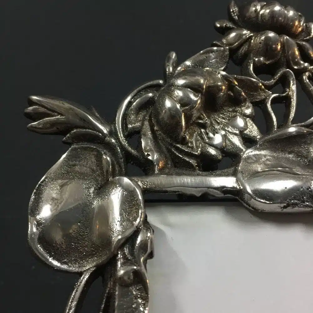 Marco Art Noveau Bañado en plata - Imagen 3