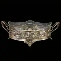 Jardinera WMF bañada en plata con cristal