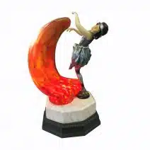 Lampara Art Deco Bailarina y Luna