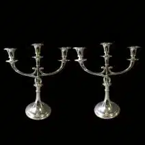 Par de Candelabros Art Deco WMF