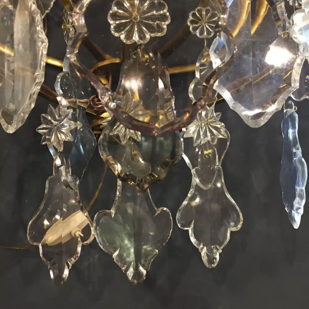 Par de Apliques Franceses 5 Luces 1910 - Imagen 10