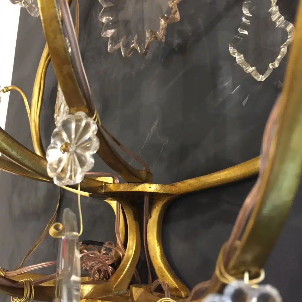 Par de Apliques Franceses 5 Luces 1910 - Imagen 5