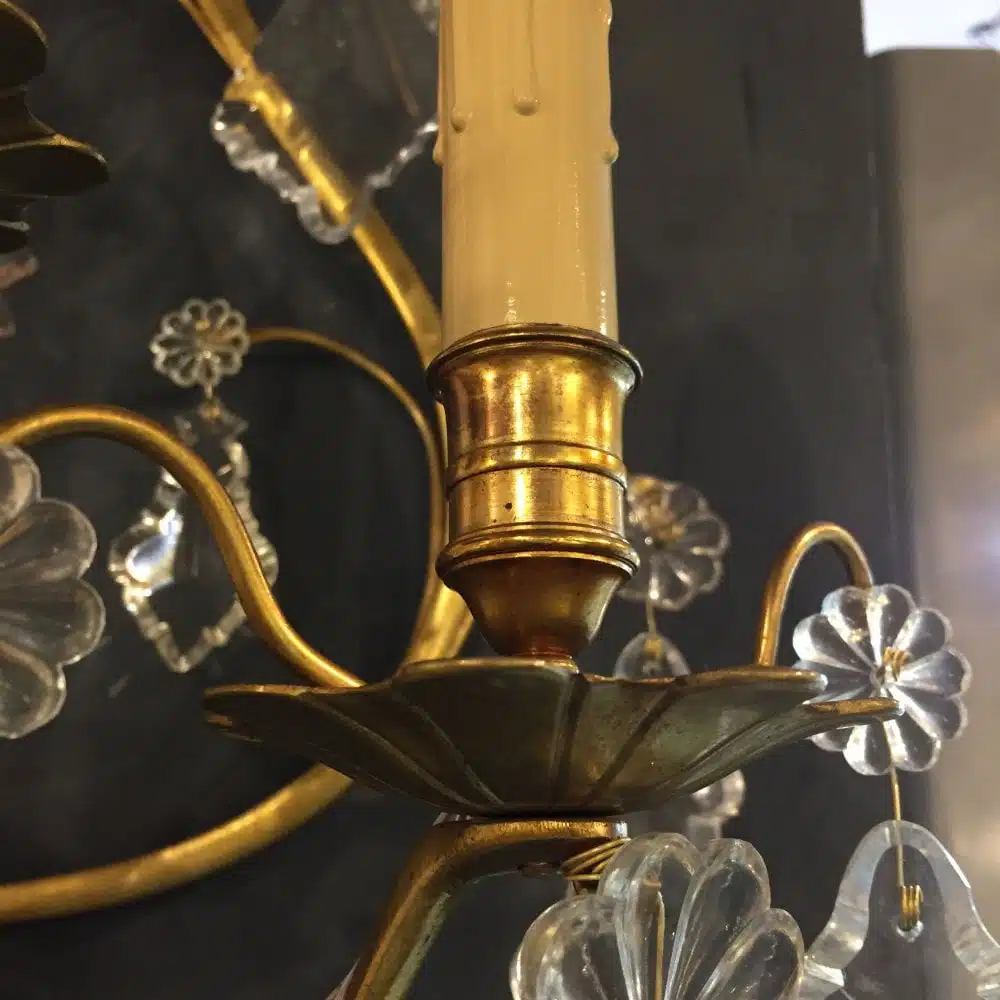 Par de Apliques Franceses 5 Luces 1910 - Imagen 4