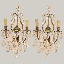 Par de Apliques Franceses 2 Luces