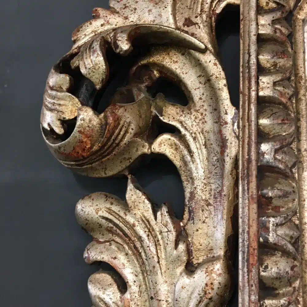 Espejo Cornucopia Plateado a la Hoja 1890 - Imagen 3