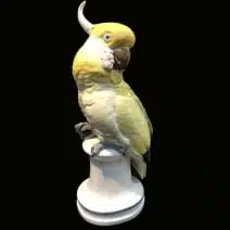 Cacatúa en Porcelana Alemana 1930