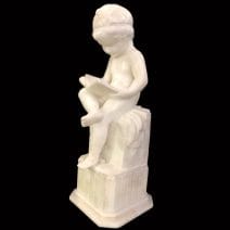Figura Niño con libro en Alabastro 1930