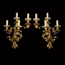 Par de Apliques Luis Xv 1920
