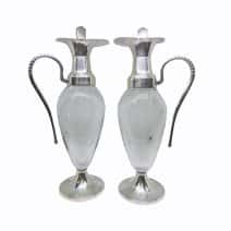 Par de Jarras Francesas 1940 Baño de plata