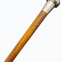 Bastón Mango de plata 1930 estilo ingles