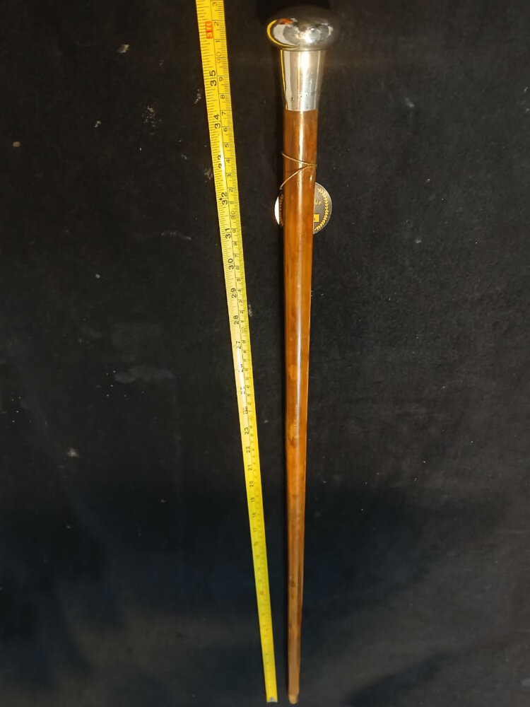 Bastón Mango de plata 1930 estilo ingles - Imagen 2