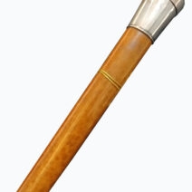 Bastón Madera y Plata  estilo Ingles 1940