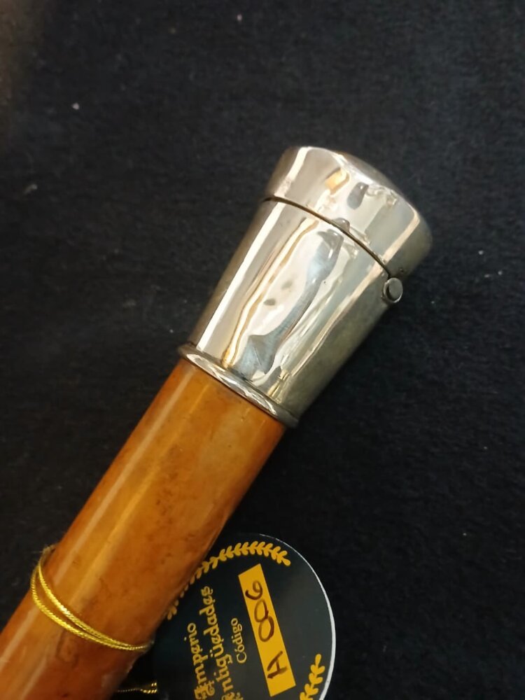 Bastón Madera y Plata  estilo Ingles 1940 - Imagen 8