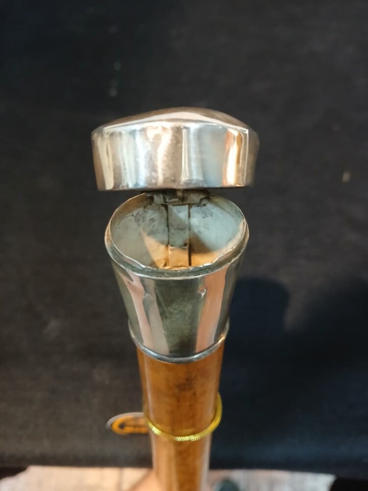 Bastón Madera y Plata  estilo Ingles 1940 - Imagen 7