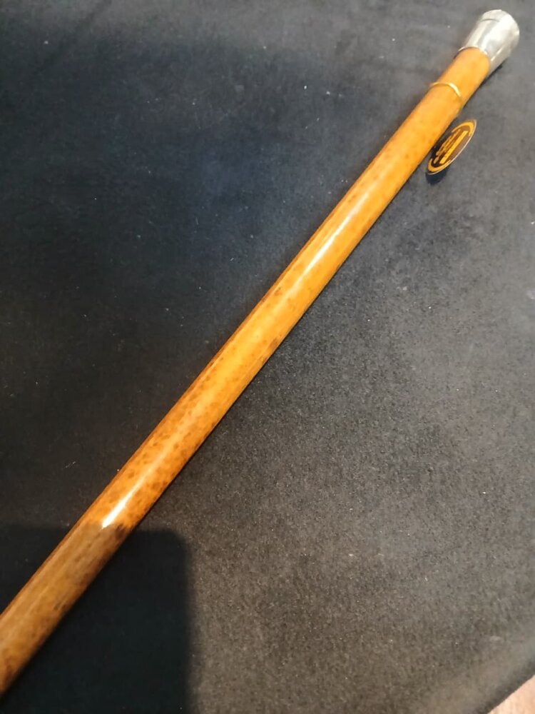 Bastón Madera y Plata  estilo Ingles 1940 - Imagen 4