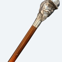 Bastón General en madera y plata 800