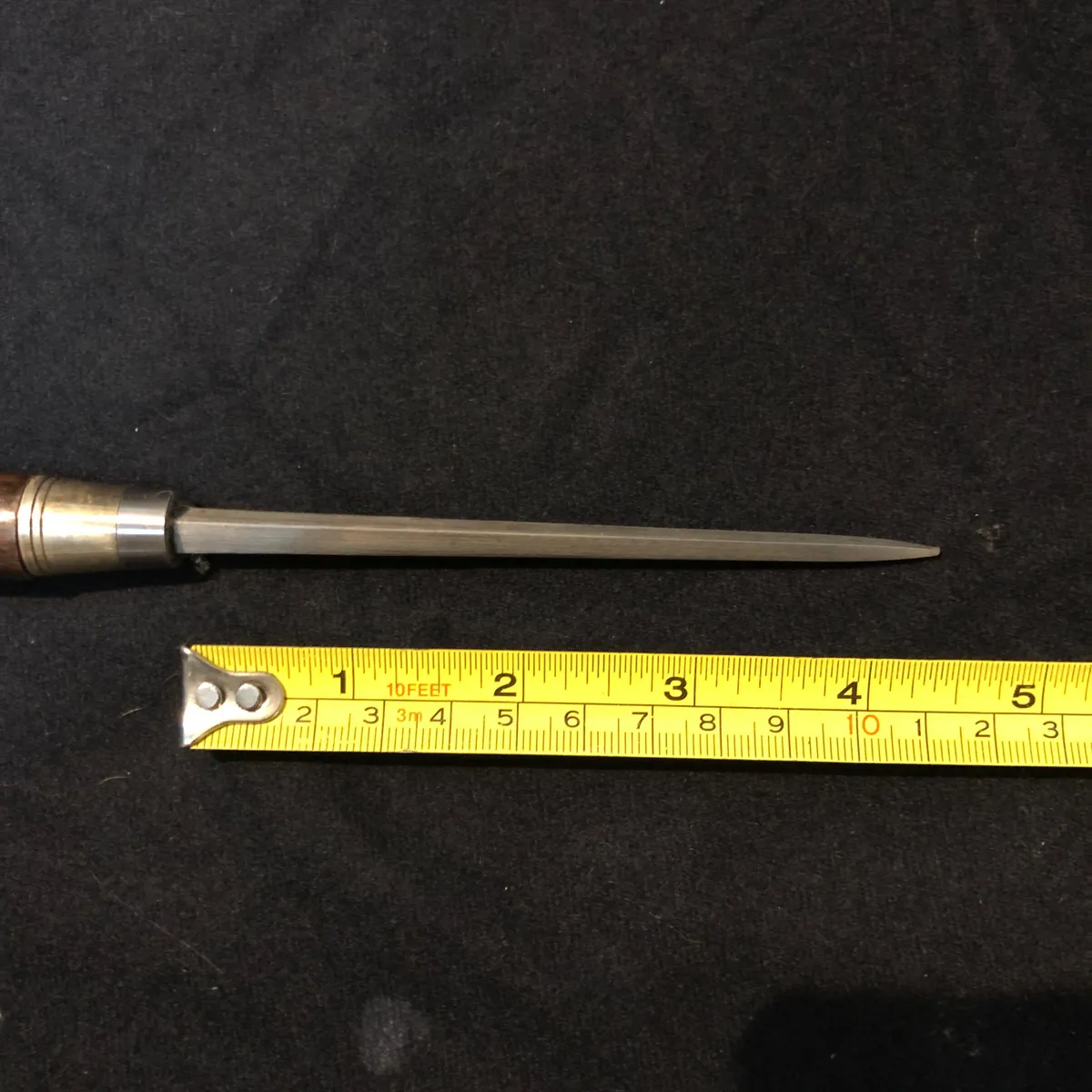 Bastón con Estoque puntero en plata 1920 - Imagen 9