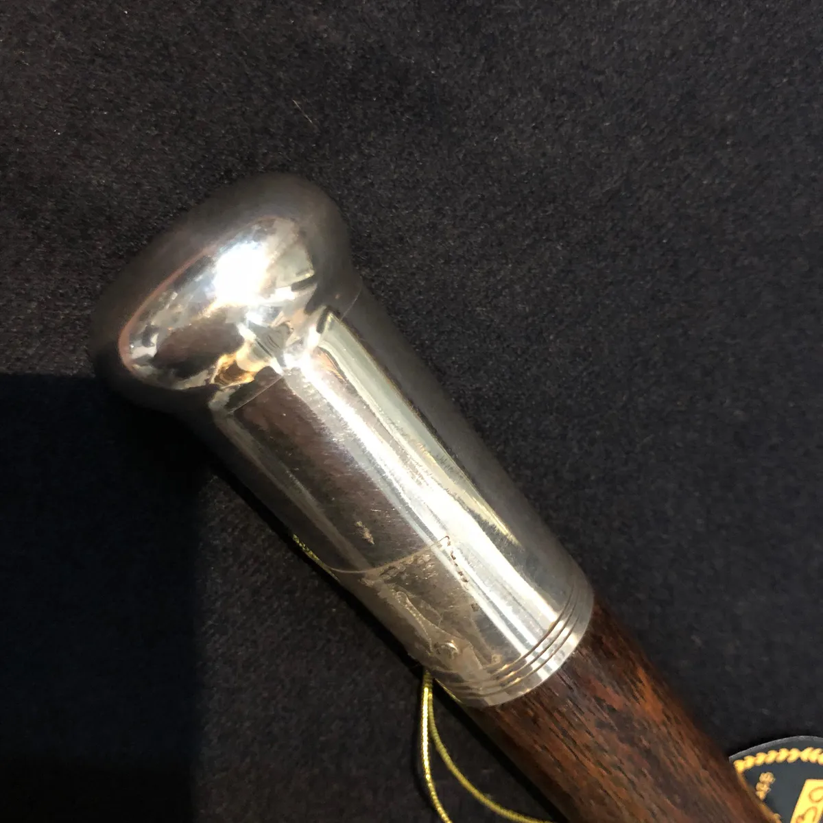 Bastón con Estoque puntero en plata 1920 - Imagen 5