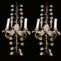 Par de Apliques Franceses 2 Luces 1910