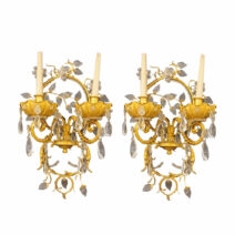 Par de Apliques Luis XV Jansen Paris 1925