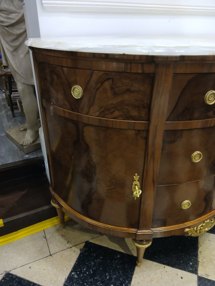 Cómoda Milun Luis XVI 1910 mármol Ónix - Imagen 10