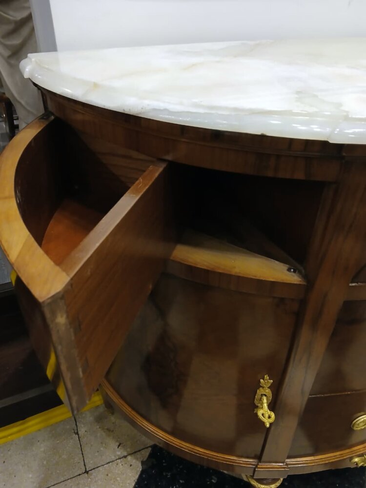 Cómoda Milun Luis XVI 1910 mármol Ónix - Imagen 5