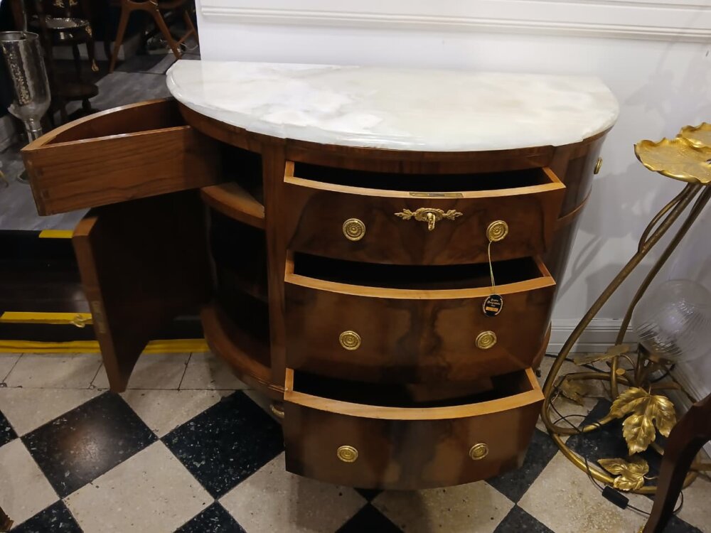 Cómoda Milun Luis XVI 1910 mármol Ónix - Imagen 3