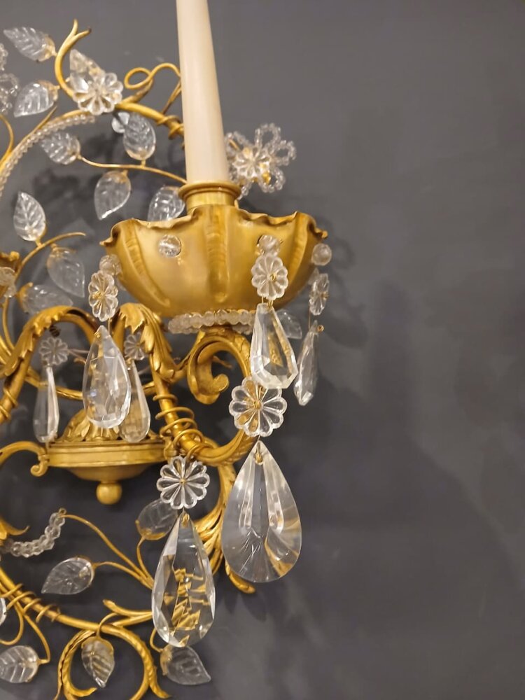 Par de Apliques Luis XV Jansen Paris 1925 - Imagen 6