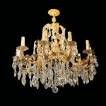 Araña Francesa 12 Luces Luis XV 1910