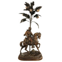 Lampara de Mesa Cazador Beduino "Guillermin" 1920